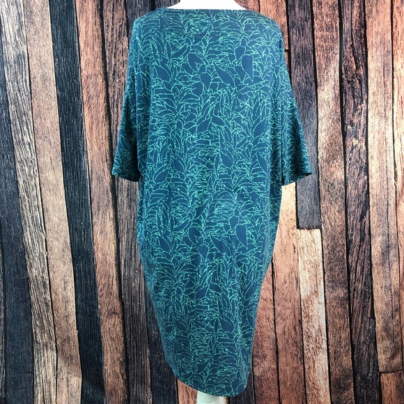 LuLaRoe Irma Tunic Blue Green XXS - Picture 5 of 7